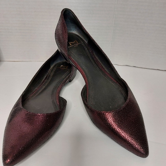 Marc Fisher Sunny d'orsay leather flat shoes - Picture 5 of 12